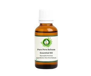 R V Essential Aceite esencial de bálsamo de Perú puro 100ml (3.38oz)- Myroxylon Pereirae (100% puro y vapor natural destilado) Pure Peru Balsam Essential Oil