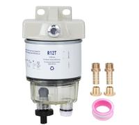 R12T Barco Combustible Filtro, 30Gph 120AT Filtro de Combustible de Rotación para Barco Separador de Agua Combustible de Rotación Marina, para Petrolero, Lancha Rápida Racor