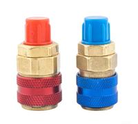 R134a Acoplador de conexión rápida QC-12 Rojo AC de carga (azul+rojo)