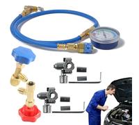 R134a Kit de recarga de refrigerante, R-134a, kit de recarga de refrigerante, accesorios de repuesto para detección de fugas, carga de refrigeración, recuperación de vehículos, camiones