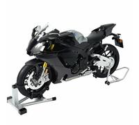 R1M - Modelo de motocicleta Track Edition de aleación dinámica, escala 1/6, bicicleta de simulación coleccionable con luces de encendido, sonido de motor, spray de humo, estilo de fibra de carbono