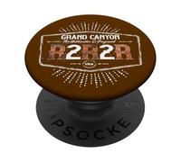 R2R2R Grand Canyon Trek Auténtico Vintage Adventure Senderismo PopSockets PopGrip Adhesivo