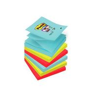 Pack 6 blocs 90 hojas z-notes adhesivas 76x76mm super sticky colección cosmic r330-6ss-cos post-it 7100263209
