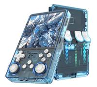 R36 Plus Consola de Juegos portátil Retro-Versión WiFi,21000+ Juegos,12 emuladores,Pantalla IPS OCA de 4 Pulgadas,Consola de Videojuegos portátil,Sistema Linux de código Abierto (Azul claro-128G)