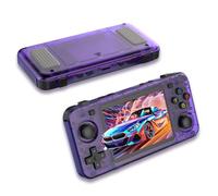 R36H Consola de Juegos portátil 128G,3.5 Pulgadas IPS Pantalla portátil Retro Gaming 8H Tiempo de Juego con 2500mAh,Consola de Juegos Retro Incorporado 23+ emuladores y 22000+ Juegos clásicos,púrpura