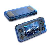 R36H Consola de Juegos portátil 128G,3.5 Pulgadas IPS Pantalla portátil Retro Gaming 8H Tiempo de Juego con 2500mAh,Consola de Juegos Retro Incorporado 23+ emuladores y 22000+ Juegos clásicos,Azul