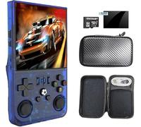 R36Max - Consola de juegos de mano retro, consola de videojuegos con 64G incorporado, más de 18000 juegos, 4000 mAh recargable, compatible con más de 30 simuladores, sistema Linux, pantalla IPS de 4.0