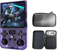 R36Max - Consola de juegos de mano retro, consola de videojuegos con 64G integrado de más de 18000 juegos, 4000 mAh recargable, soporta más de 30 simuladores, sistema Linux, pantalla IPS de 4.0