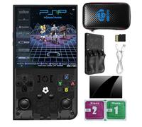 R36Max - Consola de juegos de mano retro, pantalla IPS OCA HD MIPI de 4 pulgadas, sistema Linux de código abierto y más de 18000 juegos, consola de videojuegos portátil integrada con tarjeta TF de 64