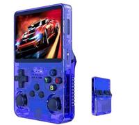 R36S - Consola de videojuegos de mano retro, pantalla IPS de 3.5 pulgadas, reproductor de video de 64 g, tarjeta TF, más de 10.000 juegos, consola de juegos de mano retro, con sistema Linux de código