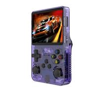 R36S - Consola de videojuegos retro portátil Linux, tarjeta TF de 64 G, más de 1500 juegos, pantalla IPS de 3.5 pulgadas integrada con batería de 2500 mAh, consola de juegos retro, emulador de mano,