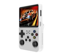 R36S - Consola de videojuegos retro portátil Linux, tarjeta TF de 64 GB, más de 1500 juegos, pantalla IPS de 3.5 pulgadas con batería de 2500 mAh, emulador de consola
