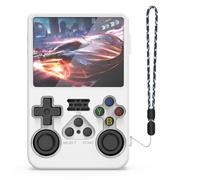 R36S Funda Protectora de Silicona para Consola de Juegos R36S, Anticaídas, Antiarañazos y a Prueba de Golpes. Carcasa Blanda Portátil para Consola de Juegos R36 (Blanco)