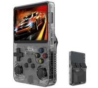 R36s Retro Consola Portátil, Más De 40.000 Juegos Clásicos, Consola Retro IPS De 3,5 Pulgadas, Regalos Navideños para Niños Y Palos Portátiles para Hombres Y Mujeres Adultos-Blick||128G