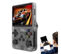 R36s Retro Handheld Game Console, Portable Video Game Console with Built-in 20,000+ Games, 64/128GB TF Card,3.5 in HD Screen,3500mAh Battery, Linux System, 30+ Emulators (128G,Black)