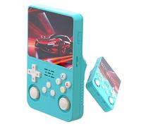 R36s Retro Handheld Game Console, Portable Video Game Console with Built-in 20,000+ Games, 64/128GB TF Card,3.5 in HD Screen,3500mAh Battery, Linux System, 30+ Emulators (Cyan, 64G)