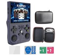 R36S RPO - Consola de juegos portátil de 128 G, tarjeta TF incorporada, más de 22000 juegos, pantalla IPS de 3.5 pulgadas, sistema Linux, portátil, retro, para jugadores de videojuegos, regalo para