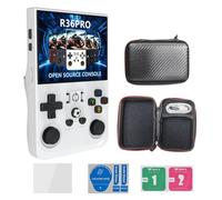 R36S RPO - Consola de juegos portátil de 128 G, tarjeta TF incorporada, más de 22000 juegos, pantalla IPS de 3.5 pulgadas, sistema Linux, portátil, retro, para jugadores de videojuegos, regalo para