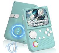 R36T Consola de Juegos portátil Retro Consola Retro Portátil,18000+ Juegos,27 Emuladores,4000mAh Consola Portatil,WiFi 4G/5G para multijugador Online,Pantalla IPS OCA de 3,5" (Verde Menta-64G)