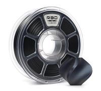 R3D Filamento PLA 3D de 1,75 mm, impresión de alta velocidad de 0-370 mm/s, precisión dimensional +/- 0,02 mm, carrete de plástico transparente de 1 kg (Seda Negro)