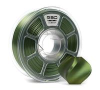 R3D Filamento PLA 3D de 1,75 mm, impresión de alta velocidad de 0-370 mm/s, precisión dimensional +/- 0,02 mm, carrete de plástico transparente de 1 kg (Seda Bronce)