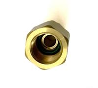 R410 Adaptador de acondicionador de acoplamiento rápido 1/4 SAE a 5/16 SAE adaptador roscado de latón para sistemas de aire acondicionado automotriz