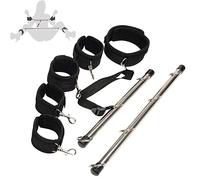 R5CN-Conjunto Ajustable Collares Cuero Espacio Acero Manos y Piernas Kit Restricción para Cuello y Espalda Ậḿậl Plṹg Tậpṑn Ậnậl Ậnậlṧ Bṹtt Plậy Plṹgṧ Ậnậlplṹg Ậnậleṧ Bṹttplṹgṧ Pṝinḉipiậnteṧ Ḿetậl
