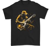 R5YGxdsewws Jazz Guitar Player Guitarist Mens T-Shirt 100% Cotton