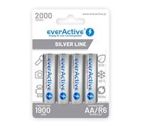 R6 4BL AKU everActive 2000 !Silver Line | Recargable, precargada, 1,2 V, 1 blíster, plata, EHRL6-2000