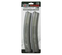 R730-22.5 HO gauge 2-241 HO unitrack PC curve line (4 pieces) (Importación USA)