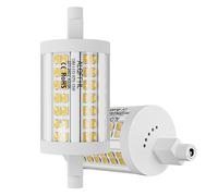 R7S 78mm Bombilla LED Regulable, 15W Doble Terminación Tipo J Luces de Inundación (150W Halógeno T3 Equivalente), 2000 lumen 4000K, Lámparas de pared / seguridad / suelo, Paquete de 2 (Blanco Natural)