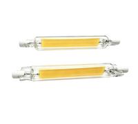 R7S COB LED Bombilla 118mm 230V 30W R7S J118 COB Slim Lineal Proyector | Regulable COB Equivalente 300W Halógena Blanco Cálido 3000K