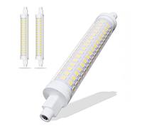 R7s Led 118mm 10W Bulb, Non Dimmable Bombilla, regulable 100W Halogen Bulb, 1000lm Lamp, AC/DC 220V, No Strobe, For Ceiling Floodlight, Reading Lamps, 2 Pack ( Color : Natural white , Size : 118mm )