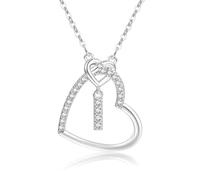 RA RETAIL AMZ Collar mujer inicial acero inoxidable (I)