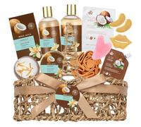 RA ROSA ACCA - Cestas de regalo de spa para mujer: los baños espumosos y las sales de baño transforman un baño comunitario en un spa relajante combinando manteca de karité, aceite de coco y aceite de