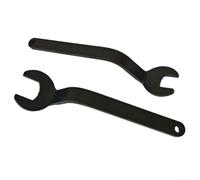 RA1152 - Llave offset para router Bosch 1617EVS, 1619EVS, 1613, diseño curvado para espacios reducidos, antideslizante, juego de 2 piezas (16 mm/24 mm) para cambio rápido de fresas