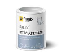 Raab Vitalfood Potasio con polvo de magnesio (200 g) - para nervios, función muscular y potasio para la presión arterial, composición ideal, sin aditivos