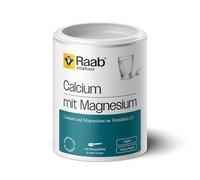 Raab Vitalfood® Calcio con polvo de magnesio (150 g) - combinación de citrato de calcio y citrato de magnesio 2:1, vegano, buena dosificación, atletas, apoyo muscular y huesos, equilibrio