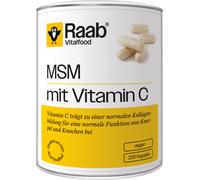 Raab Vitalfood MSM con Vitamina C - 200 cápsulas Raab Vitalfood