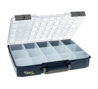 Raaco CarryLite 80 5x10-15 caja organizadora, 15 compartimentos, claro | Organizador de Tornillos Ligero, con 15 Compartimentos, Capacidad de Carga 13 kg, Almacenamiento Seguro, Tapa Transparente