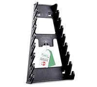 raaco Clip 11 Soporte para Llaves de Tuerca para Panel Perforado y Pared de Herramientas, 4,6 x 23,7 x 14,5 cm, Espacio para 8 Llaves, Soporta hasta 5 kg, Accesorio para Tablero Perforado, Set de 1