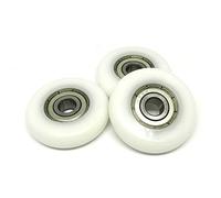 RAAMKA Ruedas de máquina de remo 8 x 40 x 10 mm Rodillo redondo POM para remero BSR62840-10 Rueda de remo OD 40 mm Ruedas de rodamiento recubiertas de plástico (color: blanco, tamaño: 8MM_10PCS_40MM)