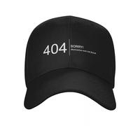 RAAXIHL Gorras de Hombre Gorra de béisbol Personalizada Classic Error 404 Motivation Not Found Ajustable Computer Geek Programador Papá Gorras Snapback de Rendimiento Regalos para Hombre
