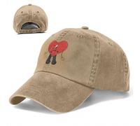 RAAXIHL Triste corazón Bad Bunny Estilo Unisex Gorras béisbol Gorras algodón Desgastado Sombrero Vintage Actividades al Aire Libre Gorra Sol Calor Invernal