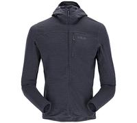 Rab Ascendor - Chaqueta ligera con capucha y cremallera completa para hombre, para escalada, esquí, excursiones por el campo y montañismo, Beluga, Medium
