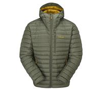Rab Chaqueta de plumón microligera para hombre, para senderismo, escalada y esquí, Luz De Color Caqui, XL