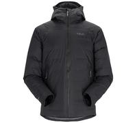 Rab Chaqueta de plumón Valiance para hombre para escalada y montañismo, Negro, M