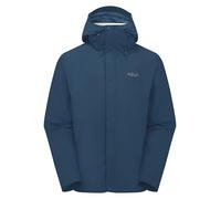 Rab Chaqueta Downpour para hombre - Abrigo ligero impermeable con capucha para senderismo y trekking, XL