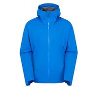 Rab Chaqueta ligera Downpour para hombre, abrigo ligero e impermeable con capucha para senderismo y senderismo, Azul maya, Large