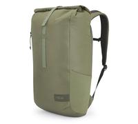 Rab Depot - Mochila de 25 litros con funda para portátil para viajes, viajes y senderismo, Oliva oscuro, 25-Liter